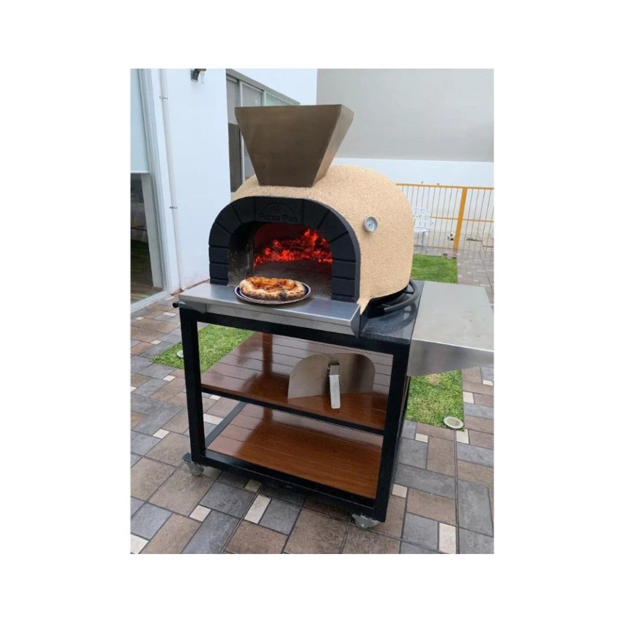 R-65C PIZZA PAN HORNO DE LEÑA BASE CORTA 